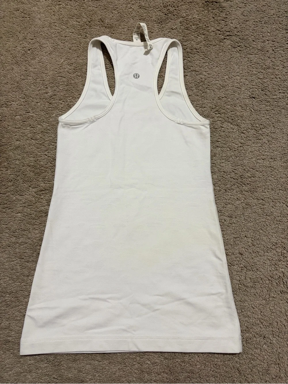 Lululemon White Tank Top Size 4 Racerback